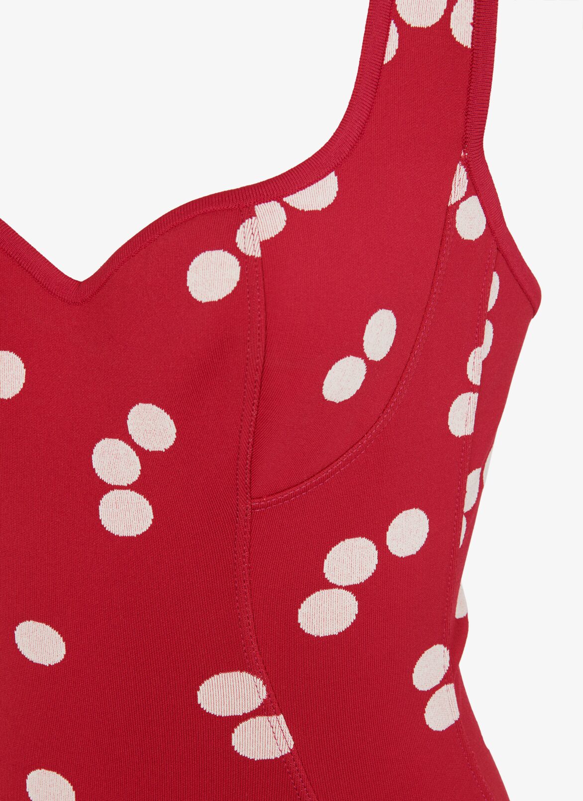 ALAÏA ROJO/BLANCO